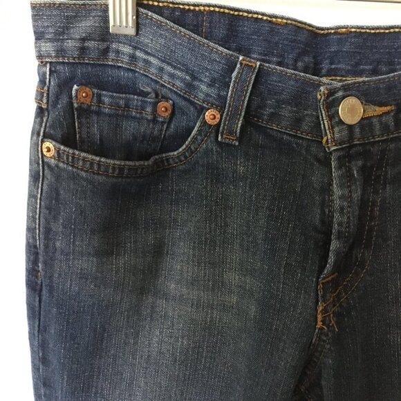 Lucky Brand Jeans Size 4-27 Flare Dungarees by Gene Montesano Soho Style F29AA20 - Picture 6 of 8